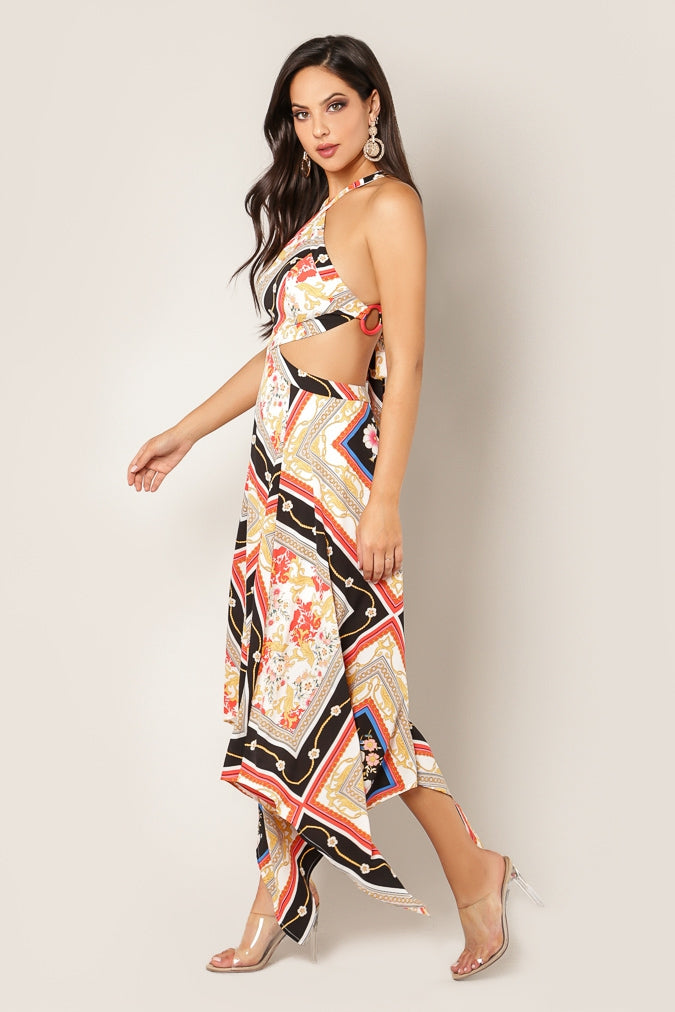 BACK CRISS CROSS MAXI DRESS